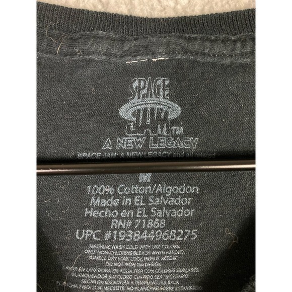 Official Space Jam A New Legacy Tune Squad Size M T-Shirt Medium Mens Black - Picture 4 of 8